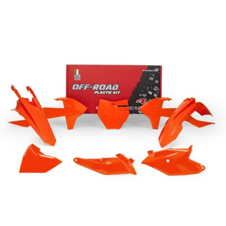Kit de plástica RACETECH (6 pcs ) - Naranja para KTM SX 85 de 2018 a 2024