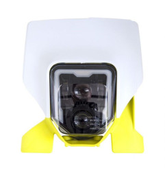 RACETECH Front Headlight Mask With Homologated LED Light for HUSQVARNA FE 250, FE 350, FE 450, FE 501, SUPERMOTO 701 2016-2023