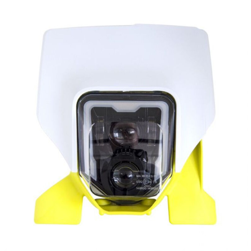 Careta con faro LED RACETECH para HUSQVARNA FE 250, FE 350, FE 450, FE 501, SUPERMOTO 701 de 2016 a 2023 Careta con faro LED RACETECH para HUSQVARNA FE 250, FE 350, FE 450, FE 501, SUPERMOTO 701 de 2016 a 2023