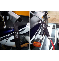 Eslinga de manillar R&G RACING para HUSQVARNA FS 450, CF MOTO MT 800 EXPLORE, KTM ADVENTURE 890 y SUZUKI DL 650 V-STROM ABS