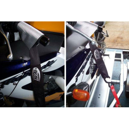 Elingue de guidon R&G RACING pour HUSQVARNA FS 450, CF MOTO MT 800 EXPLORE, KTM ADVENTURE 890 et SUZUKI DL 650 V-STROM ABS