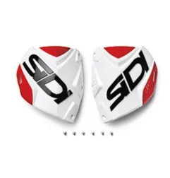 Plaque tibiale SIDI Crossfire 2 blanc/rouge