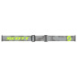 SCOTT Split OTG Brille - Hellgrau/Neongelb, klare Linse
