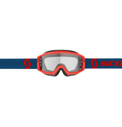 Masque SCOTT Split OTG - bleu foncé/rouge fluo écran clair Works