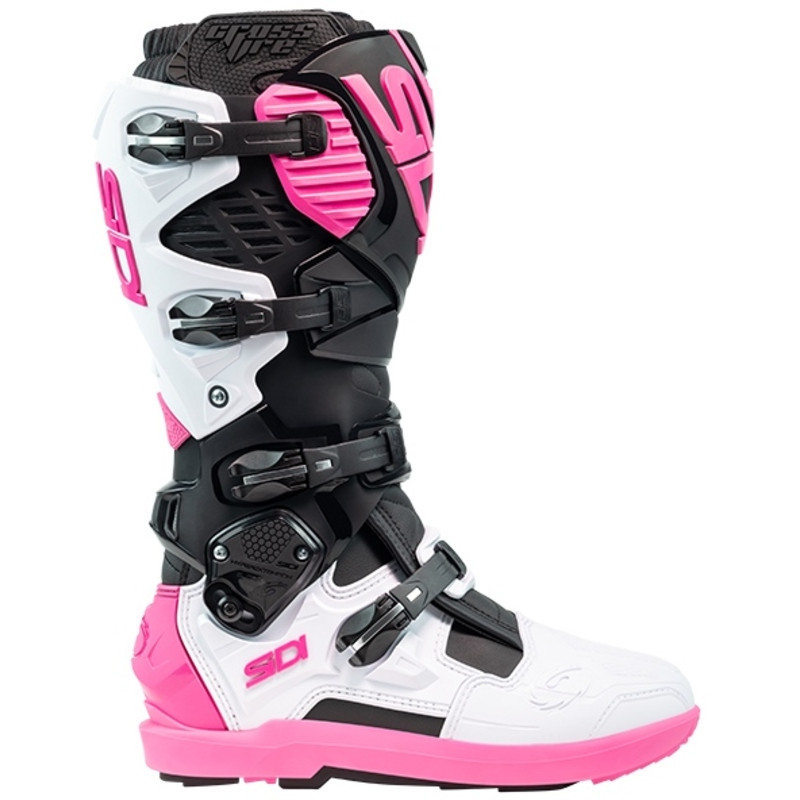 Botas SIDI Crossfire 3 SRS - Negro / Blanco / Rosa