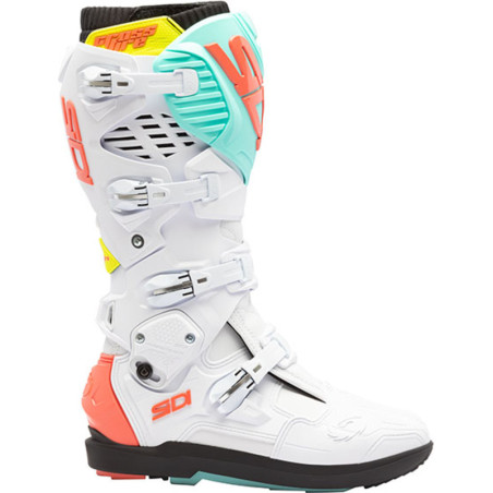 SIDI Crossfire 3 SRS Boots - White/Mint/Coral