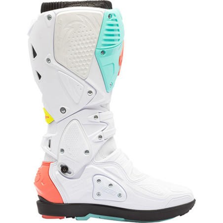 SIDI Crossfire 3 SRS Boots - White/Mint/Coral