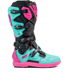 Bottes SIDI Crossfire 3 SRS - noir / Menthe / rose