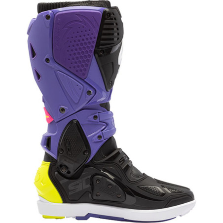 Bottes SIDI Crossfire 3 SRS - violet/noir/jaune fluo