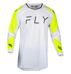 Maillot FLY RACING Evolution DST - blanc/Hi-Vis