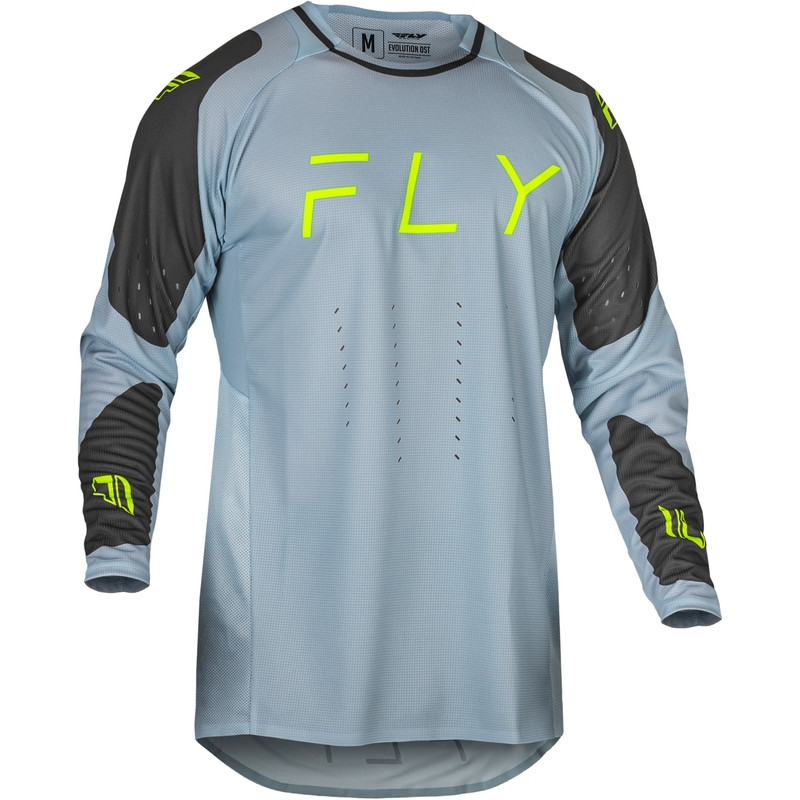 FLY RACING Evolution DST Jersey - Ice Grey/Charcoal/Neon Green