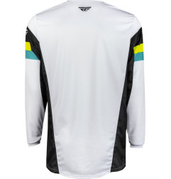 Camiseta FLY RACING Kinetic Prix - Blanco / Negro / Hi-Vis - talla 2XL