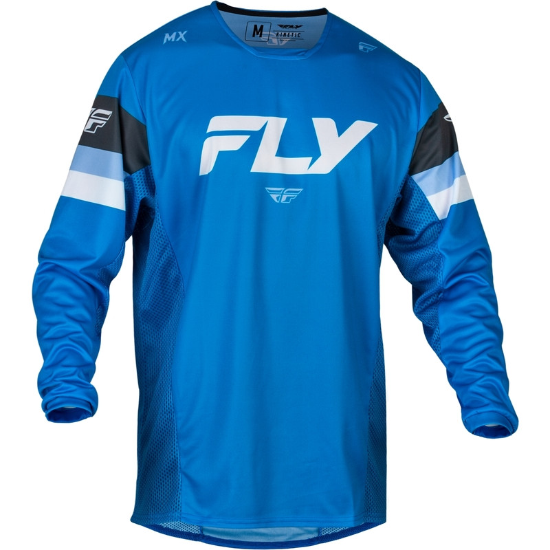 FLY RACING Kinetic Prix Jersey - Bright Blue/Charcoal/White