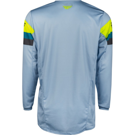 FLY RACING Kinetic Prix Jersey - Ice Grey/Anthrazit/Hi-Vis - Größe M