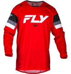 FLY RACING Kinetic Prix Jersey - Rot/Grau/Weiss