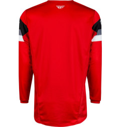 Camiseta FLY RACING Kinetic Prix - Rojo / Gris / Blanco - talla S