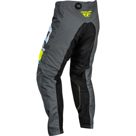 FLY RACING Kinetic Prix Pants - Ice Grey/Charcoal/Hi-Vis