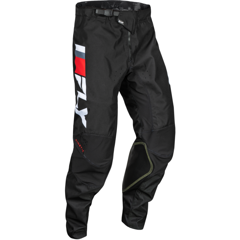 FLY RACING Kinetic Prix Pants - Red/Grey/White - size 28