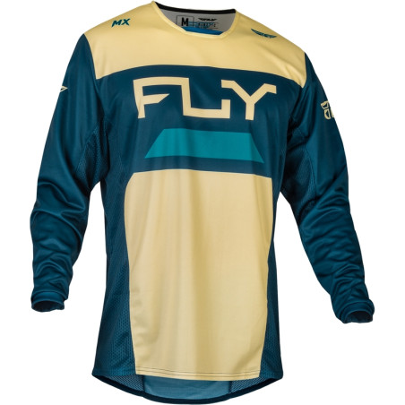 FLY RACING Kinetic Reload Jersey - Ivory/Navy/Cobalt