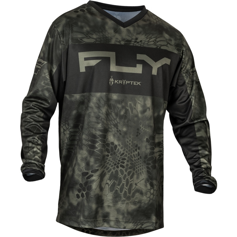 FLY RACING F-16 Kryptec Jersey - Moos Grey/Schwarz