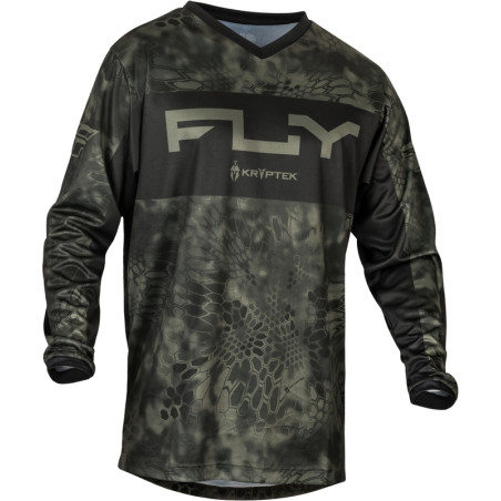 FLY RACING F-16 Kryptec Jersey - Moos Grey/Schwarz