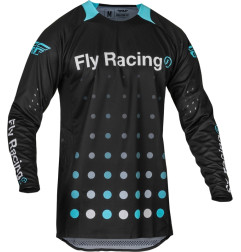 FLY RACING Evolution DST Strobe Jersey - Black/Electric Blue