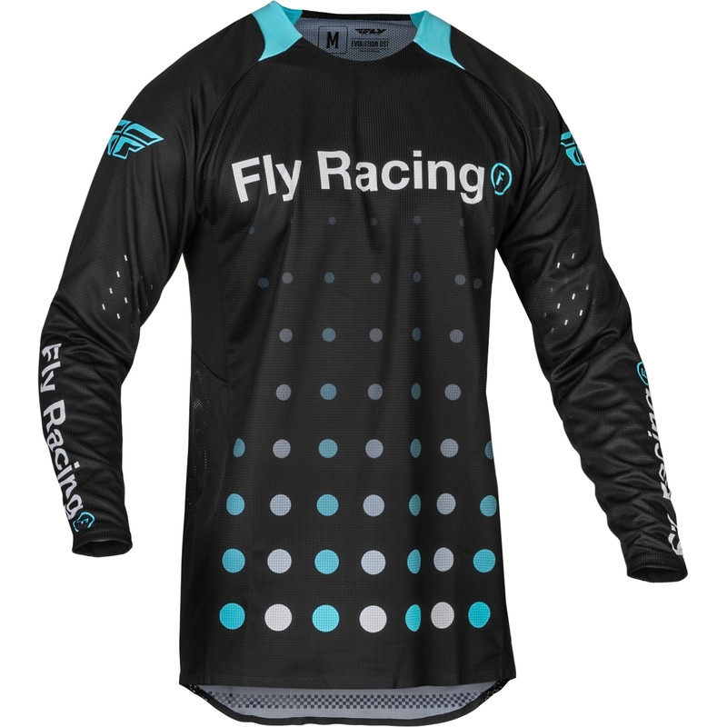 Maillot FLY RACING Evolution DST Strobe - noir/Electric Blue - taille M