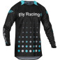 FLY RACING Evolution DST Strobe Jersey - Schwarz / Electric Blue - Größe M