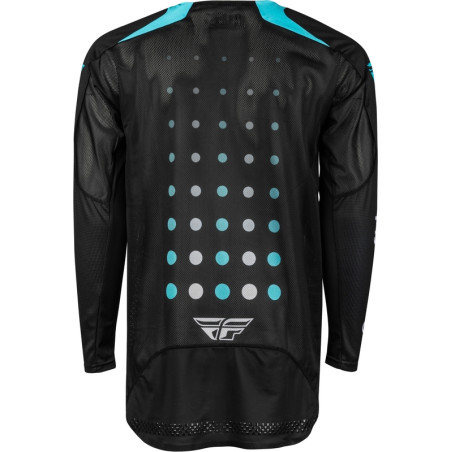 Camiseta FLY RACING Evolution DST S.E. Strobe - Negro / Electric Blue - talla M