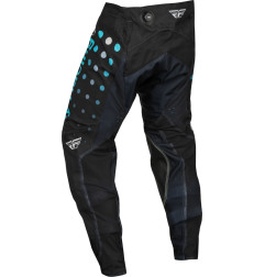 FLY RACING Evolution DST Strobe Pants - S.E. Strobe Black/Electric Blue - size 28