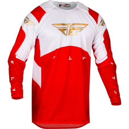 FLY RACING Evolution DST Podium Jersey - Rot/Weiss/Iridium Red