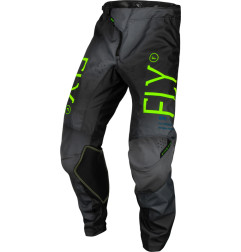 Pantalón infantil FLY RACING Kinetic Prodigy - Antracita / Verde Neón / True Blue