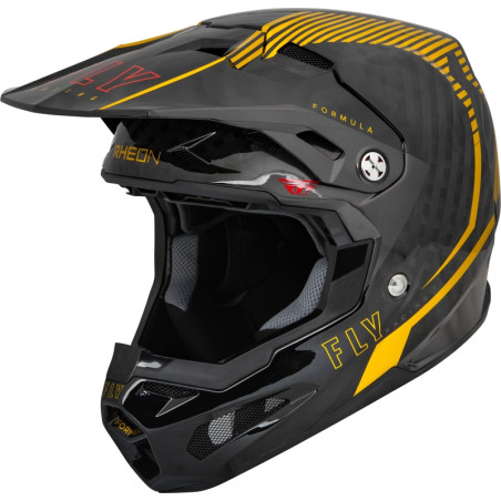 FLY RACING Formula Carbon Tracer Helm Gold/Schwarz