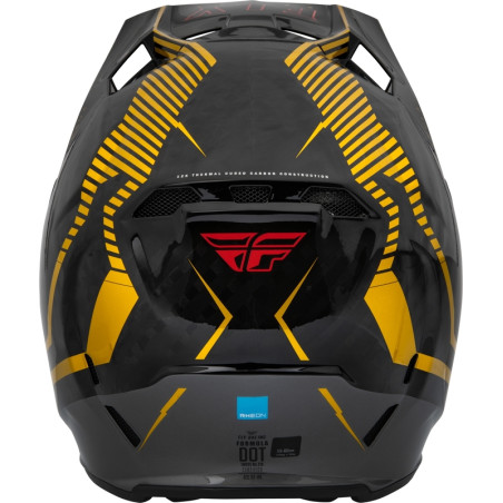 Casque FLY RACING Formula Carbon Tracer - Gold/Black - taille XL