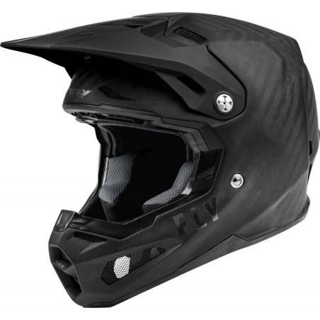 FLY RACING Formula Carbon Solid Helm - Mattschwarz Carbon