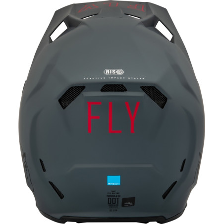 FLY RACING Formula CC Centrum Helm Mattgrau/Schwarz - Größe XS
