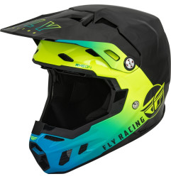 Casque FLY RACING Formula CC Centrum - noir/bleu/jaune fluo