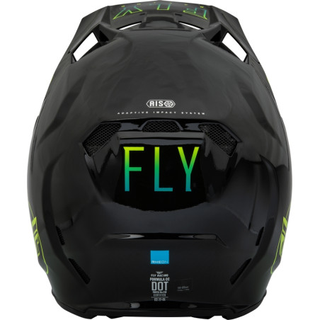 Casque FLY RACING Formula CC Centrum - noir/bleu/jaune fluo - taille XS