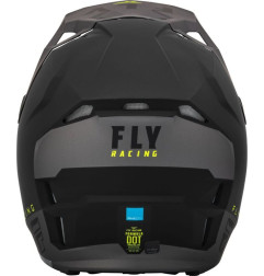 FLY RACING Formula CP Slant Helmet Matte Black/Grey/Hi-Vis - Größe XL