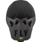 FLY RACING Formula CP Slant Helmet Matte Black/Grey/Hi-Vis - Größe XL