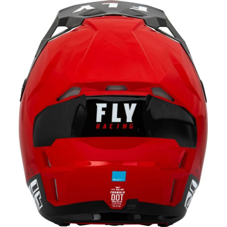 FLY RACING Formula CP Slant Helm Rot/Schwarz/Weiß