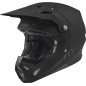 FLY RACING Kinderhelm Formula CP Solid - Mattschwarz - Größe YL