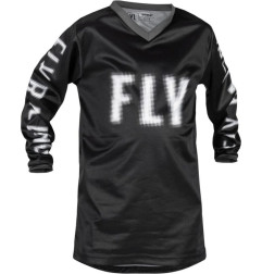 Maillot enfant FLY RACING F-16 - noir/blanc