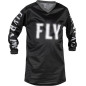 Camiseta infantil FLY RACING F-16 - Negro / Blanco - talla YXS