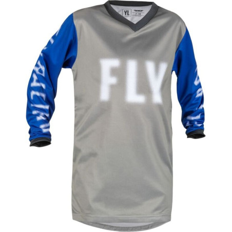 FLY RACING F-16 Youth Jersey - Grey/Blue