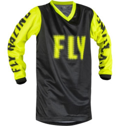 Camiseta infantil FLY RACING F-16 - Negro / Hi-Vis