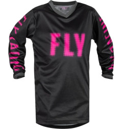 FLY RACING F-16 Jugend-Jersey - Schwarz/Rosa
