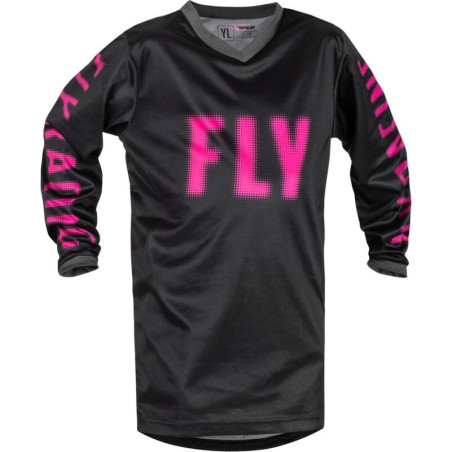 Maillot enfant FLY RACING F-16 - Noir/Rose