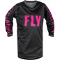 Camiseta infantil FLY RACING F-16 - Negro / Rosa - talla YXS