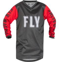FLY RACING F-16 Youth Jersey - Grey/Red